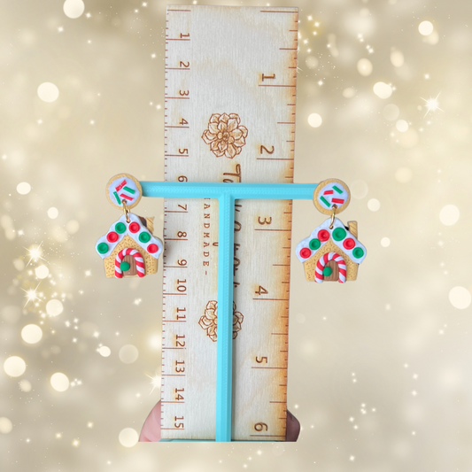 Gingerbread House Earrings